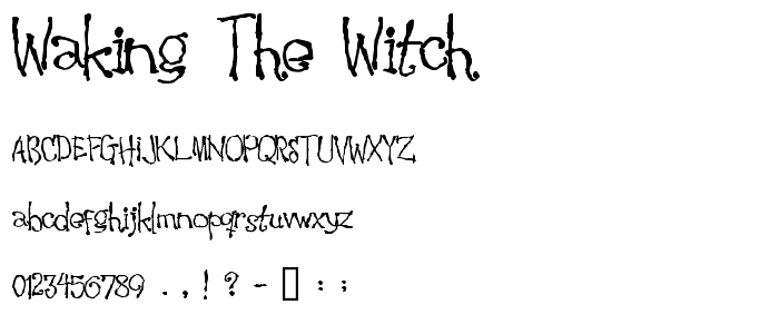 Waking the Witch font